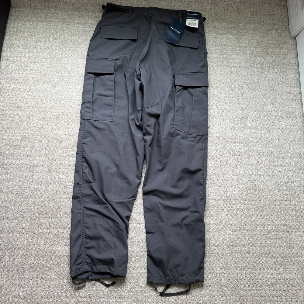 Propper BDU Zip Fly Trousers Mens Medium Regular Grey Tactical Cargo Pants NWT